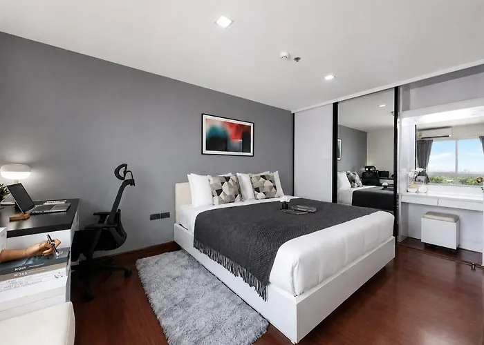Modern Cityscape1br - Ultra Fast Wifi - Bts On Nut Apartment Bangkok