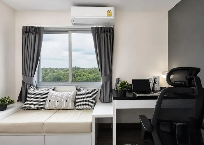 Apartment Modern Cityscape1br - Ultra Fast Wifi - Bts On Nut *