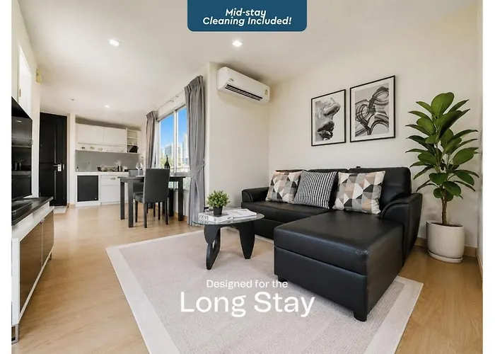 Modern Cityscape1br - Ultra Fast Wifi - Bts On Nut Apartment Bangkok
