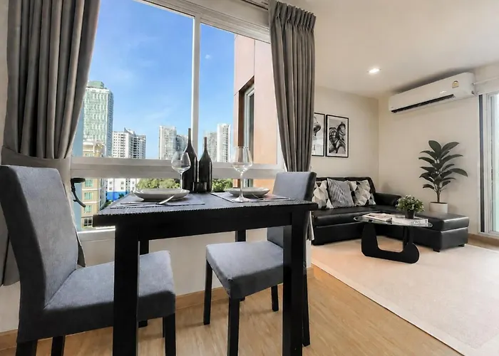 Apartment Modern Cityscape1br - Ultra Fast Wifi - Bts On Nut Bangkok